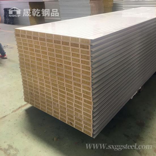 Glas Magnesium Rock Wool Wall Sandwich Panel